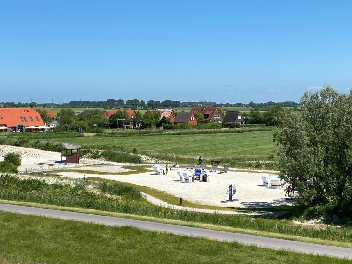 Ferienhaus Sieglinde Mit Deichblick Emden Exterior foto